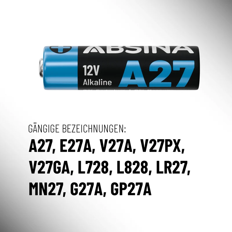 A27 Batterien (27A), 12 V Alkaline