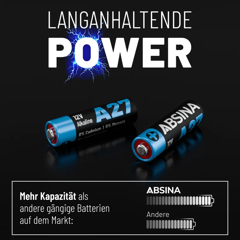 A27 Batterien (27A), 12 V Alkaline