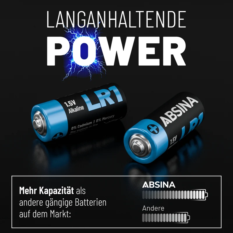 LR1 Batterien Lady, 1,5 V Alkaline