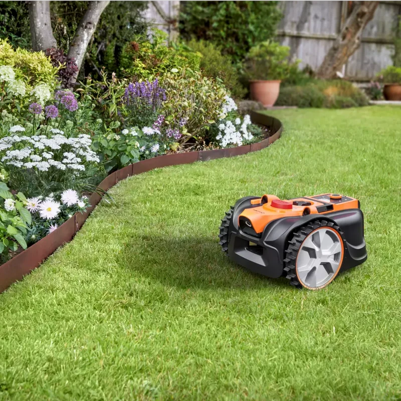 LawnMaster OcuMow® AMB16i-600 Plus Essential Kit | Auto Charging Vision Robot Lawn Mower with App-with Spare Magnetic strip & Blades