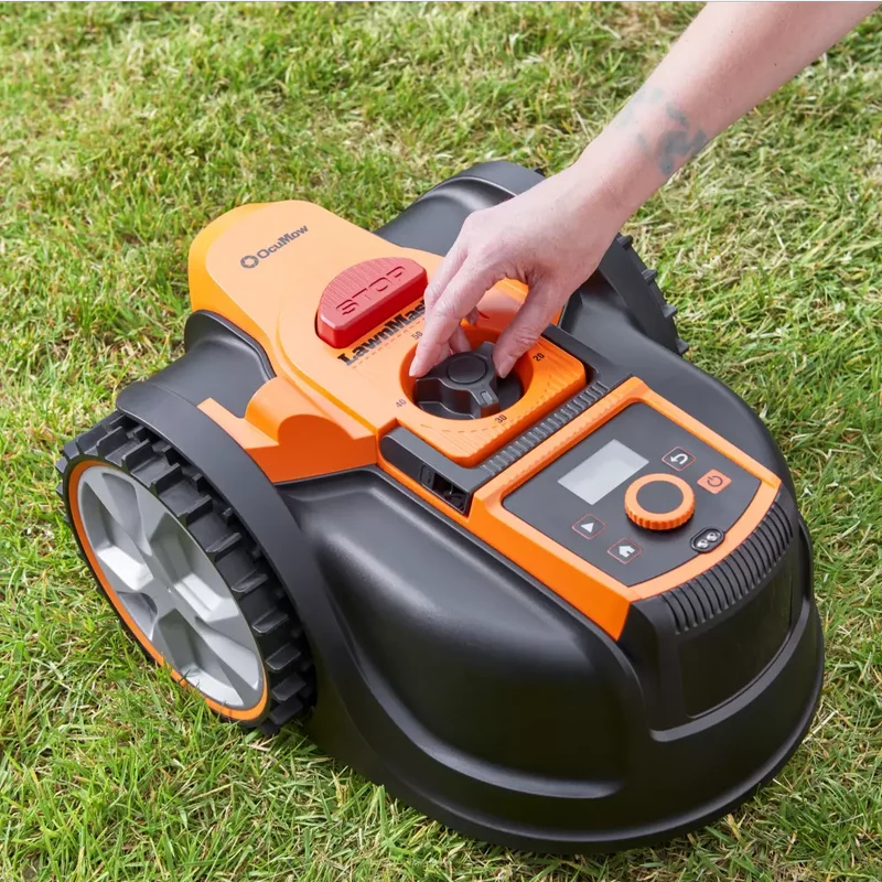 LawnMaster OcuMow® AMB16i-600 Plus Essential Kit | Auto Charging Vision Robot Lawn Mower with App-with Spare Magnetic strip & Blades