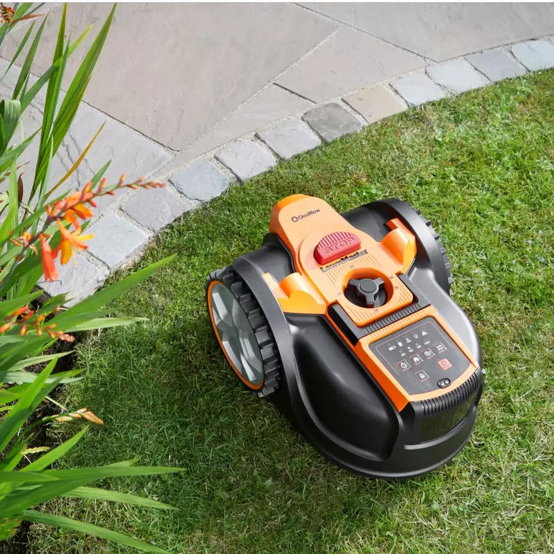 LawnMaster OcuMow® AMB16-400 Essential Kit | Auto Charging Vision Robot Lawn Mower-with Spare Magnetic strip & Blades