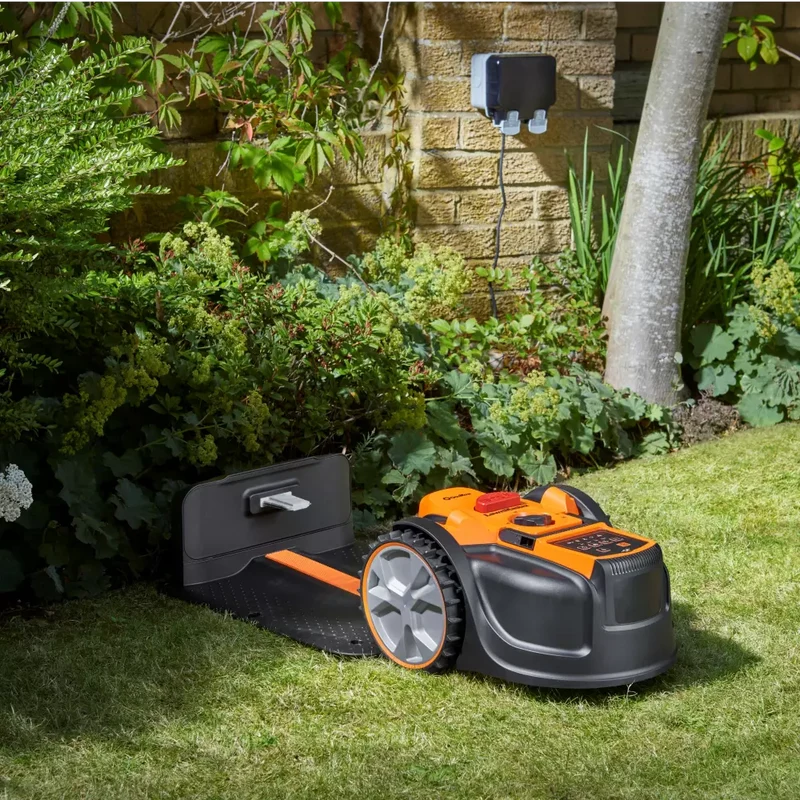LawnMaster OcuMow® AMB16-400 Essential Kit | Auto Charging Vision Robot Lawn Mower-with Spare Magnetic strip & Blades