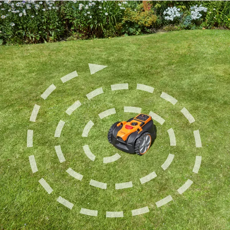 LawnMaster OcuMow® AMB16-400 Essential Kit | Auto Charging Vision Robot Lawn Mower-with Spare Magnetic strip & Blades