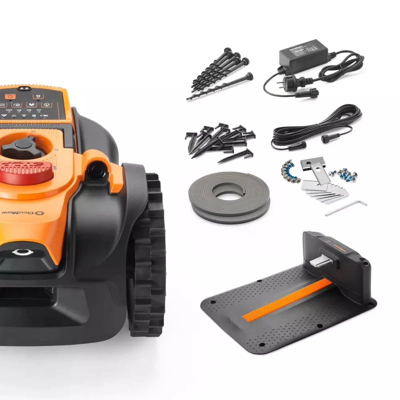 LawnMaster OcuMow® AMB16-400 Essential Kit | Auto Charging Vision Robot Lawn Mower-with Spare Magnetic strip & Blades
