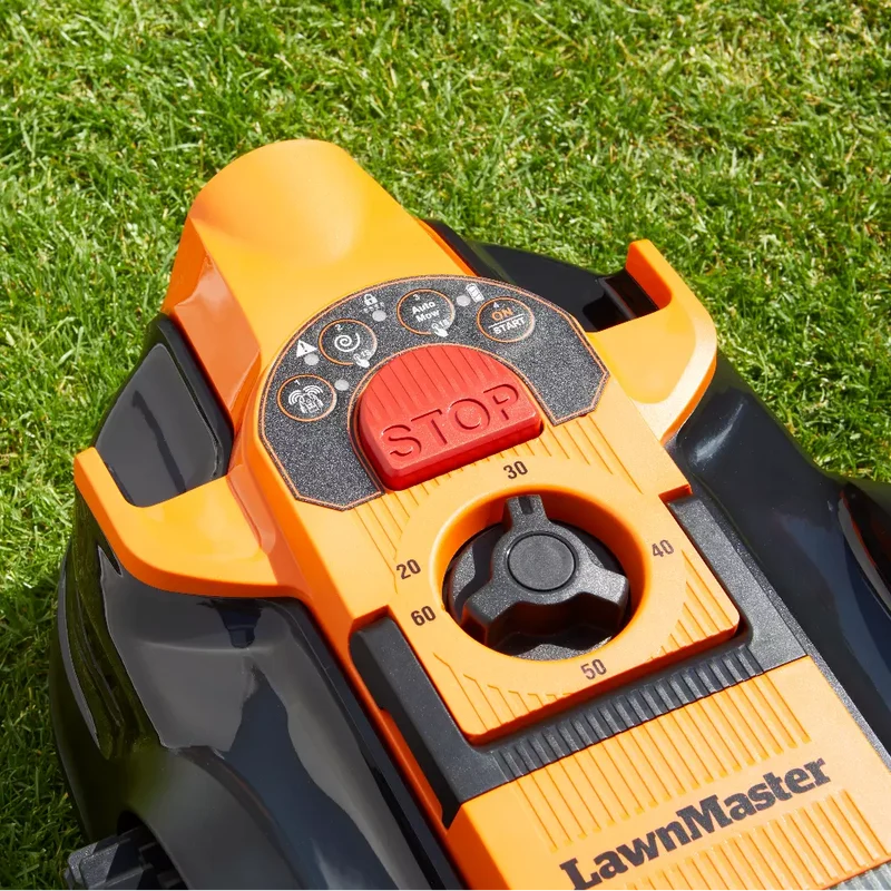 LawnMaster OcuMow® DM16-400 Plus Power Kit | MX 24V Drop and Mow Robotic Lawnmower-With Spare Battery & Blades