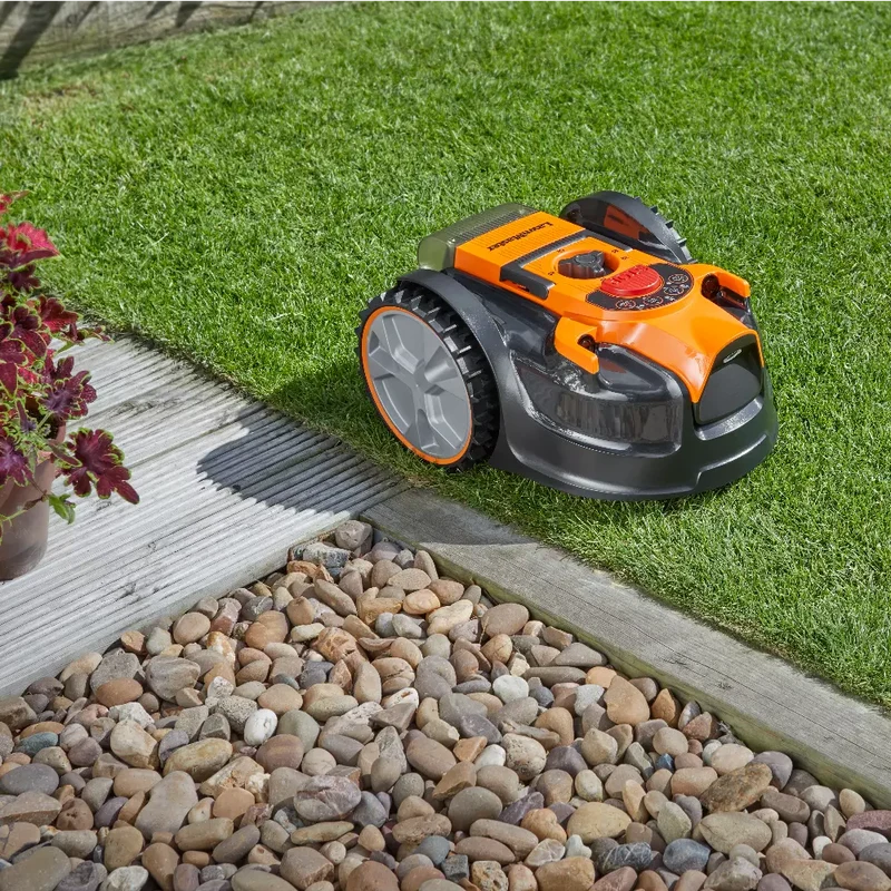 LawnMaster OcuMow® DM16-400 Plus Power Kit | MX 24V Drop and Mow Robotic Lawnmower-With Spare Battery & Blades