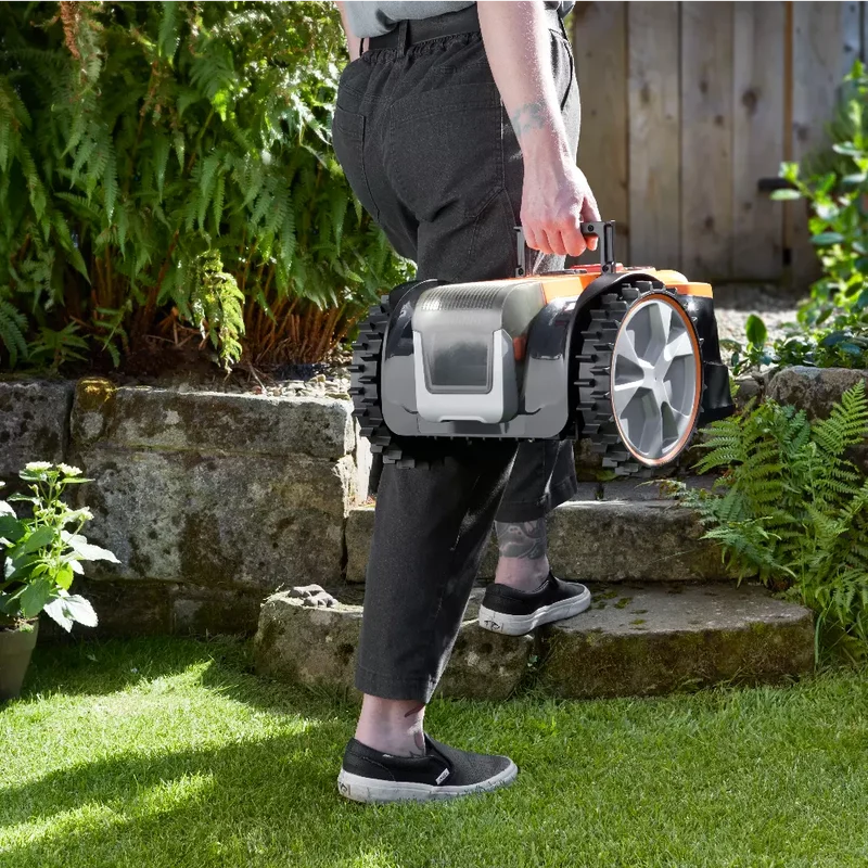LawnMaster OcuMow® DM16-400 Plus Power Kit | MX 24V Drop and Mow Robotic Lawnmower-With Spare Battery & Blades