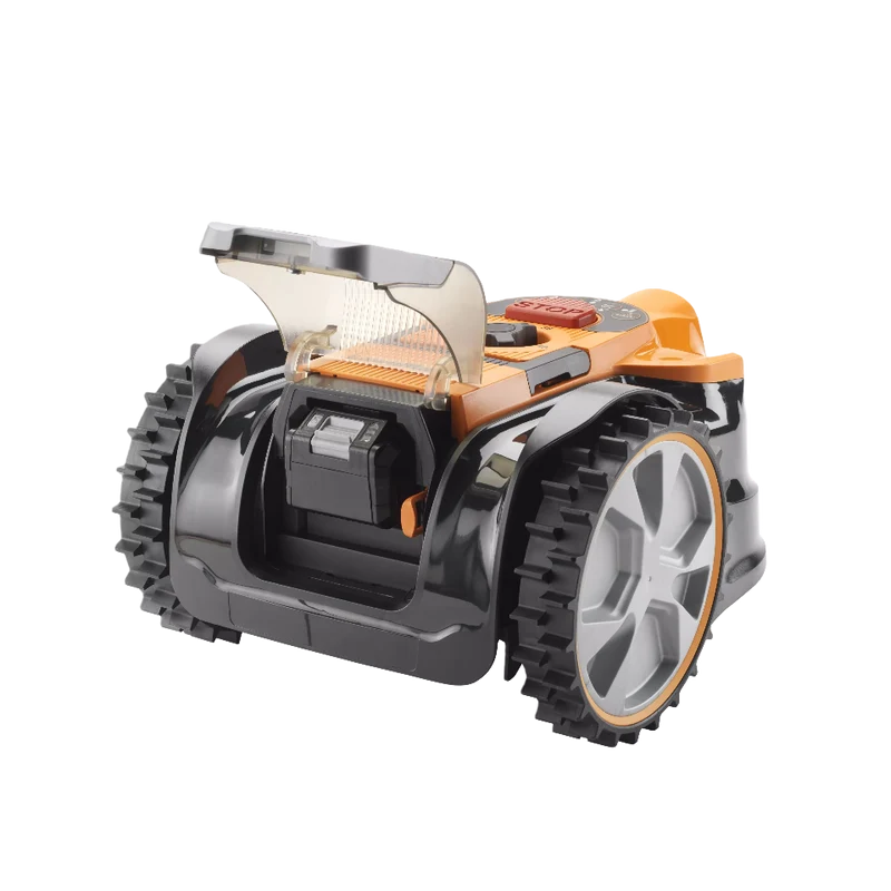 LawnMaster OcuMow® DM16-400 Plus Power Kit | MX 24V Drop and Mow Robotic Lawnmower-With Spare Battery & Blades