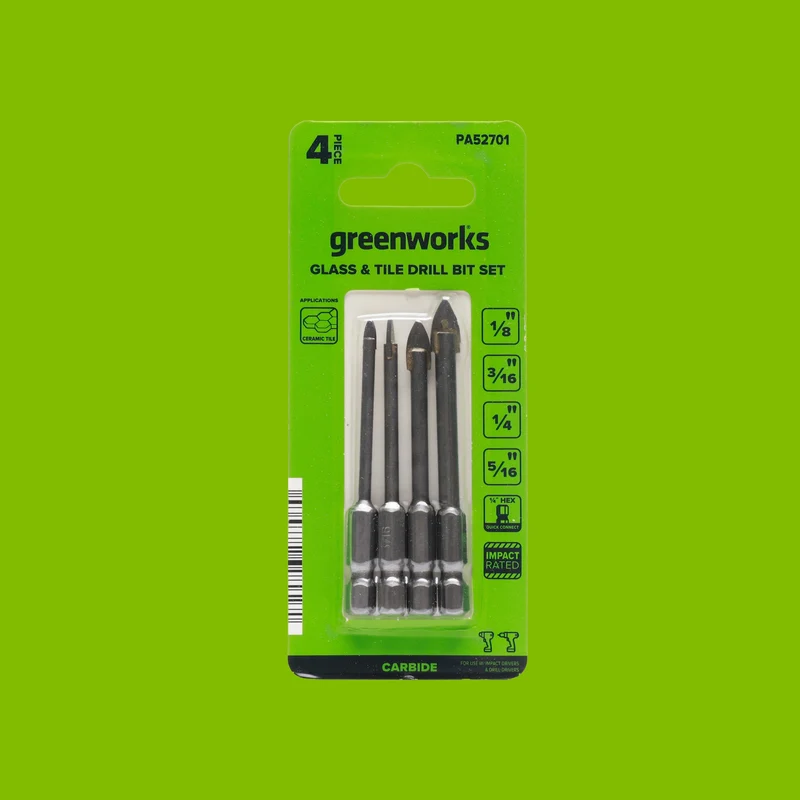 4-PC Glass and Ceramic Bit Set