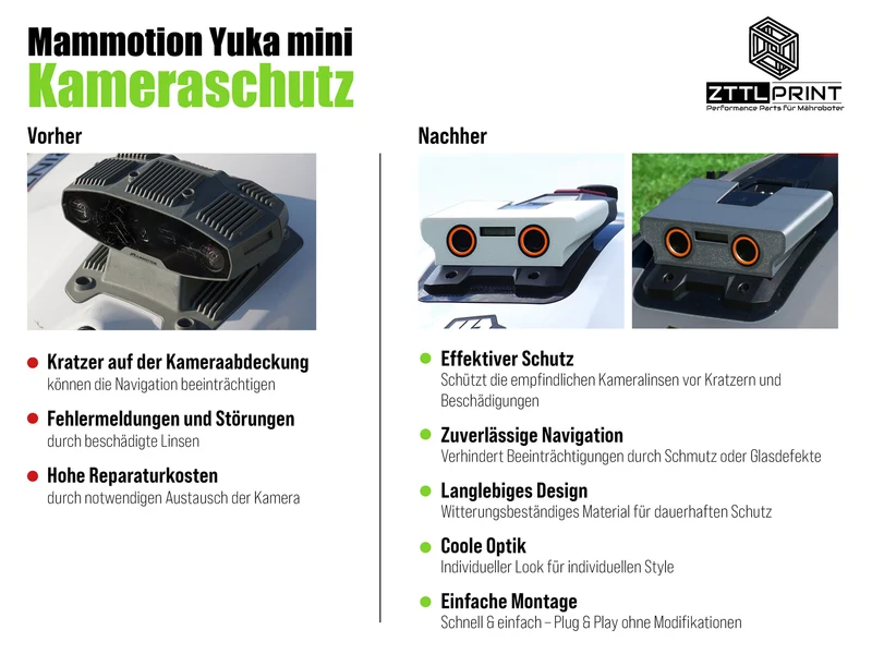Mammotion Yuka mini Mähroboter Performance Komplettpaket PRO Radabdeckungen