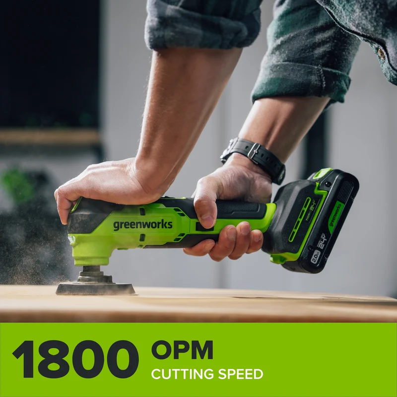 24V PowerAll 3.2° Oscillating Multi-Tool Kit with 3 Blades & 10-Piece Sanding Set