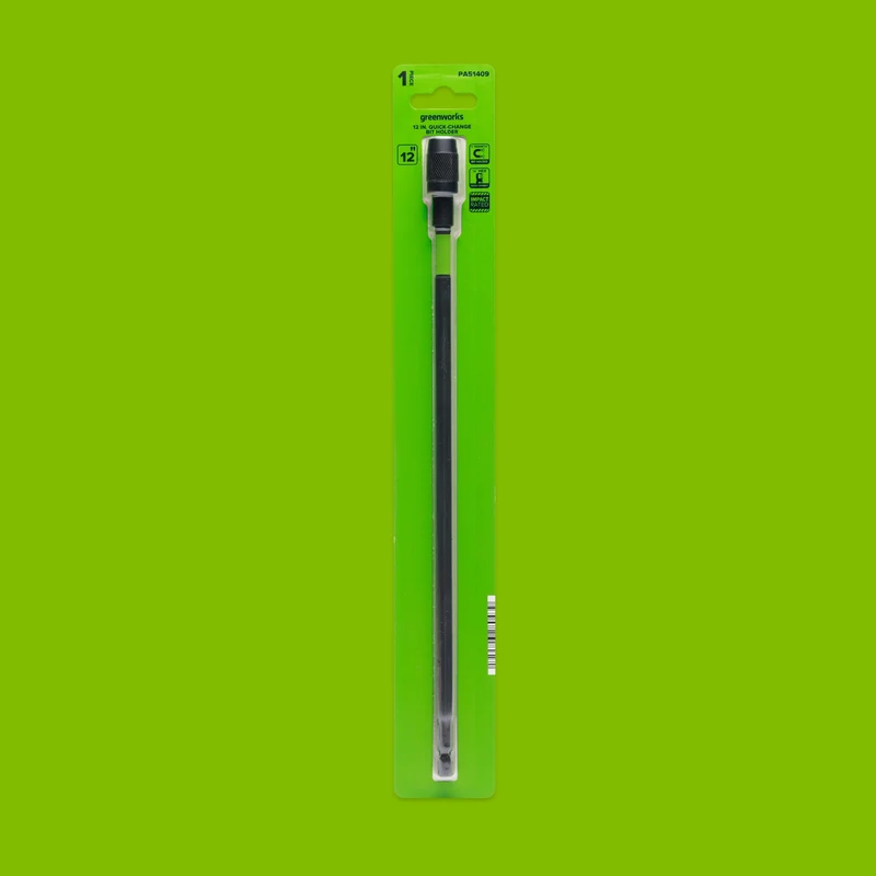 12" Quick-Change Bit Holder and Extension, with 1/4" Magnetic Hex Quick-Change Collet