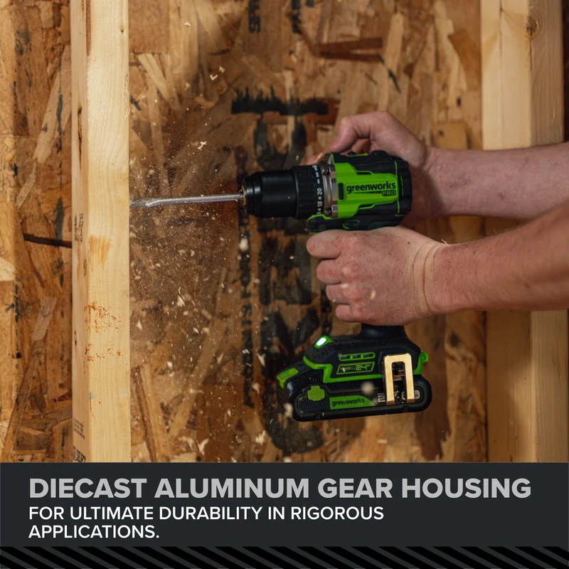 24V PowerAll Pro 530 in-lb Drill Driver and 2,200 in-lb Impact Driver Combo Kit, with (2) 2.0 Ah Batteries, 65W Charger, 3' Cable, Belt Clips, and Carrying Bag