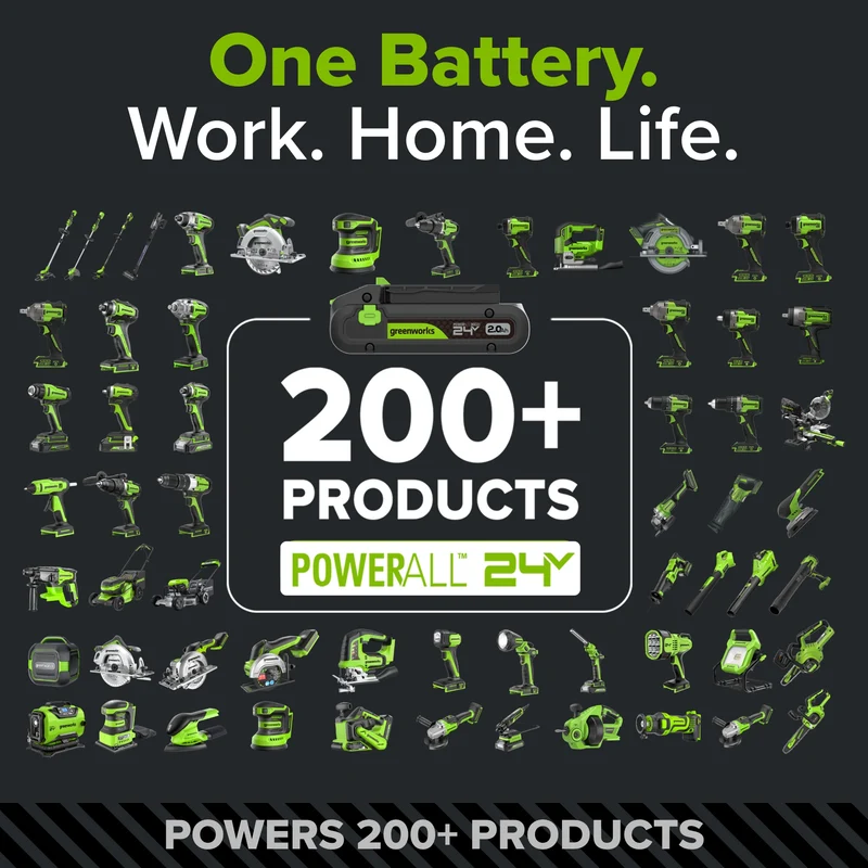 24V PowerAll Pro 530 in-lb Drill Driver and 2,200 in-lb Impact Driver Combo Kit, with (2) 2.0 Ah Batteries, 65W Charger, 3' Cable, Belt Clips, and Carrying Bag