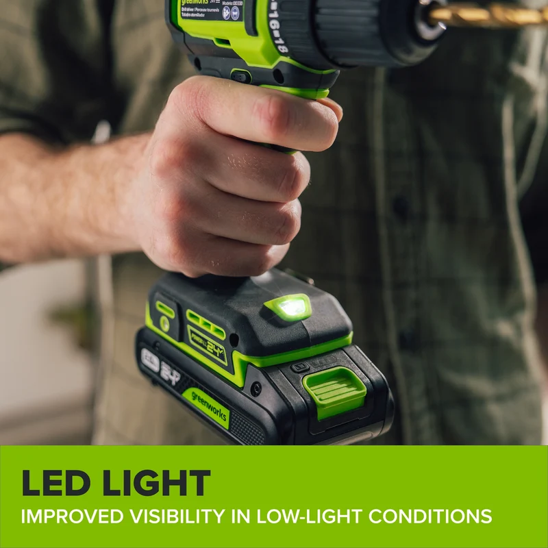 24V PowerAll 3/8" Drill and Impact Driver Combo Kit with (2) 2.0 Ah USB-C Batteries, 30W USB-C Charger Block, and 3' 100W USB-C Cable