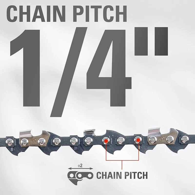 10" Pole Saw Chain, 1/4" Pitch, .050" Chain Gauge and 58 DL