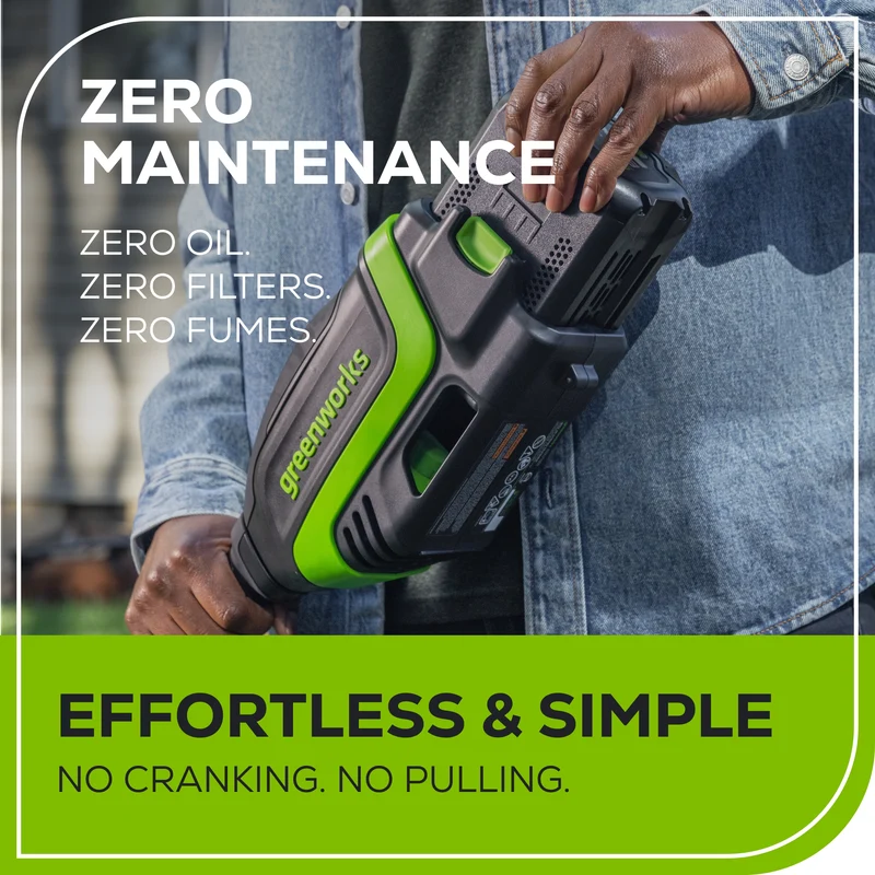 REFURBISHED 80V 17" Brushless String Trimmer: 2.0 Ah Battery and Charger