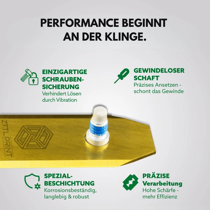 MowerKit CLASSIC 40x Messerklingen + 40x Schrauben + Zubehör + Werkzeugbox Komplettset Messerklingensystem