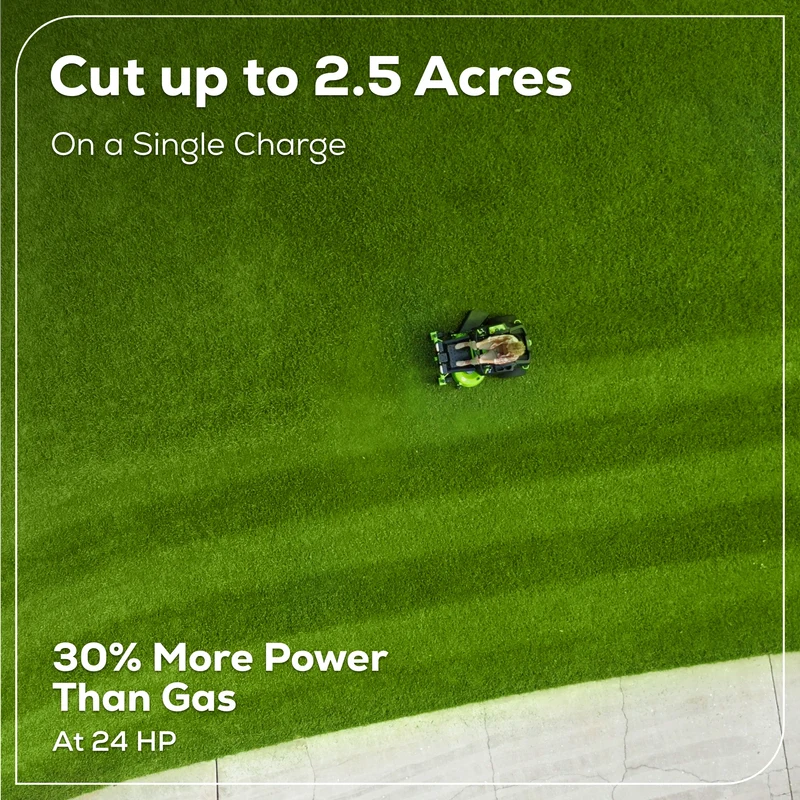 60V 42" Electric CrossoverZ Zero Turn Mower: (6) 8 Ah Batteries and 600W Wall Charger, CRZ4262