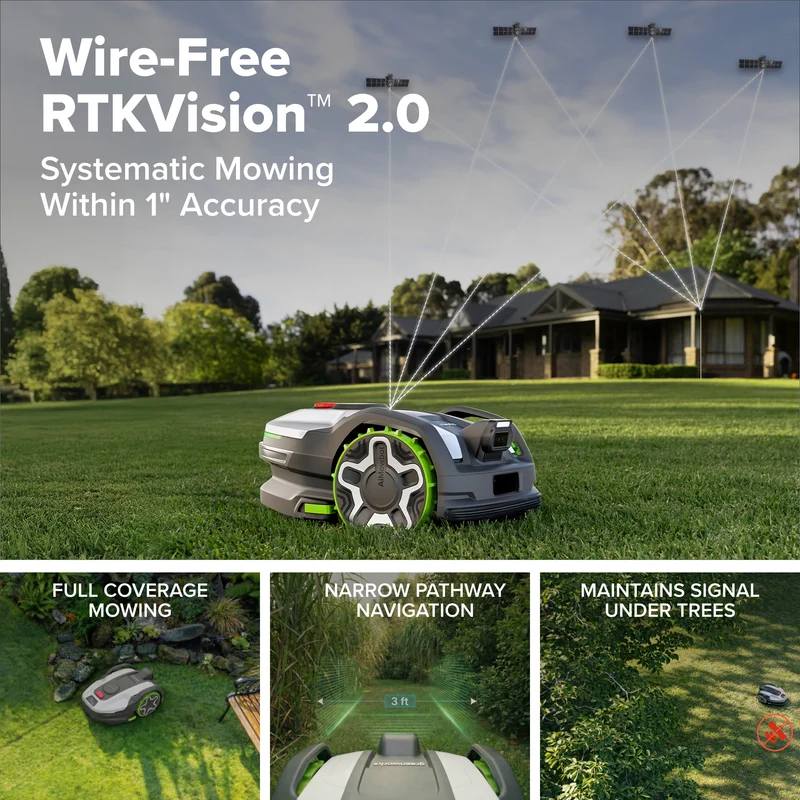 AiMowbot Wire-Free RTKVision Robotic Mower C20 | 1/2Acre