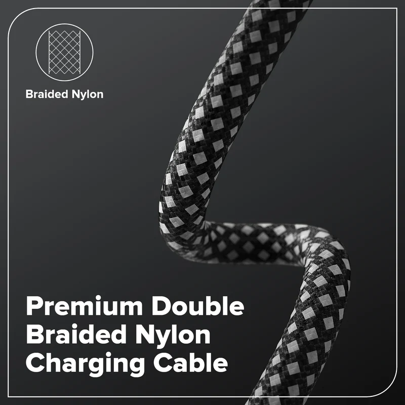 3FT 100W Fast Charging Cord, Bi-Directional USB-C
