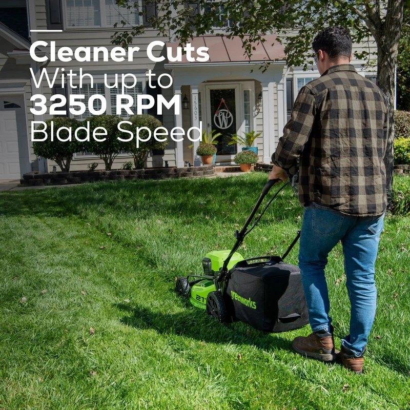 OPEN BOX 48V (24V x 2) 21" Cordless Battery Self-Propelled Mower 3PC Combo Kit: (2) 5.0Ah Batteries,(1) 2.0 Ah Battery,(1) Dual-Port Rapid Charger and (1) Charger