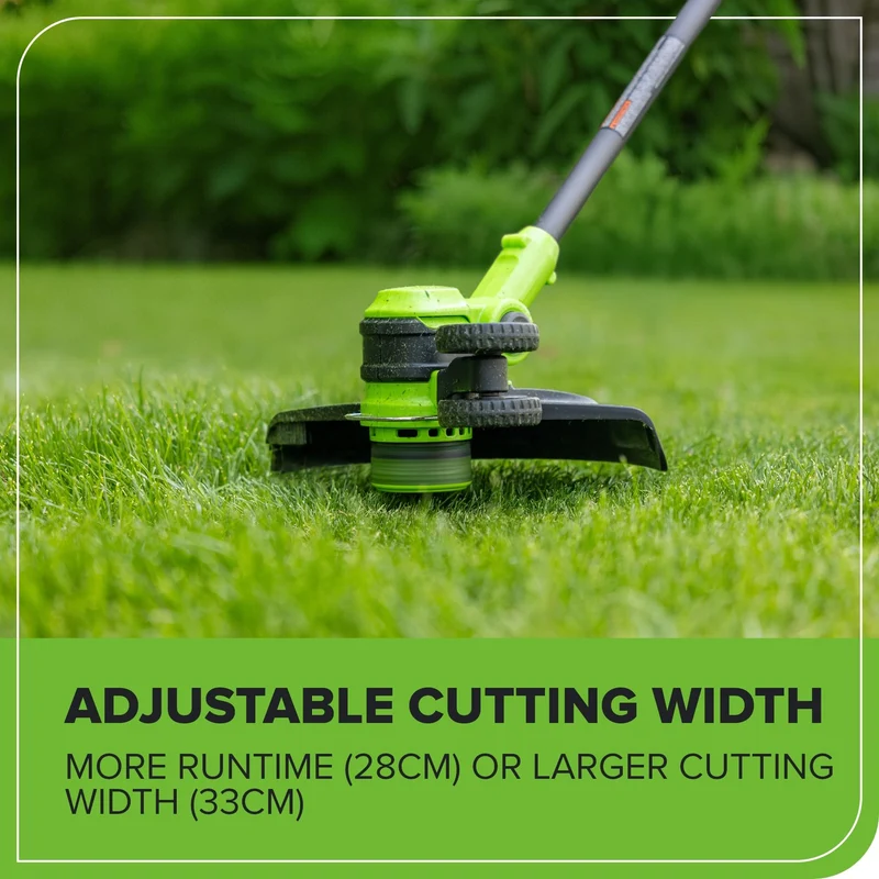 24V 13" Cordless Battery String Trimmer/Edger, 20PC Blades (Tool Only)