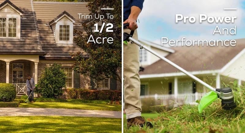 80V 16" Cordless Battery String Trimmer, 730 CFM Blower and 26" Hedge Trimmer Combo Kit: 2.0 Ah Battery and Charger