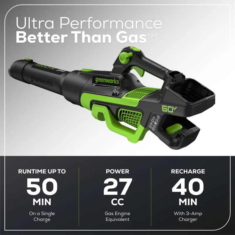 60V Cordless Battery 3PC Handheld Combo Kit, String Trimmer, Blower and Hedge Trimmer, (1) 2.5 Ah Battery and Charger