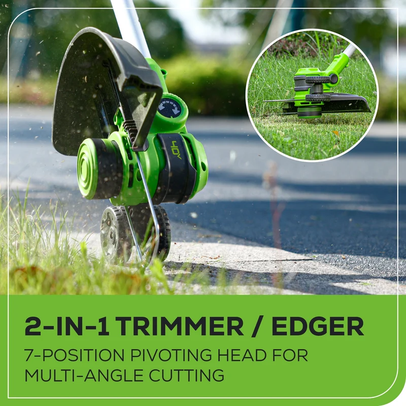 40V 13" Gen 2 Cordless Battery String Trimmer / Edger: 2.0 Ah Battery and Charger