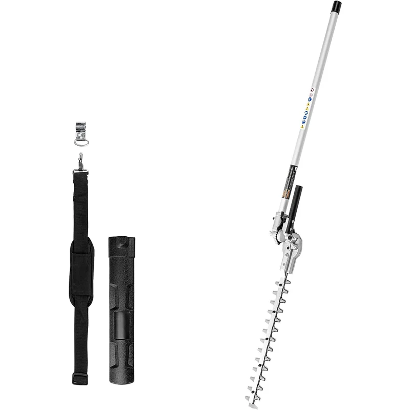 60V 16" Cordless Battery String Trimmer (Attachment Capable) and 5 Pcs Attachments Combo Kit: 4.0 Ah Battery and Charger