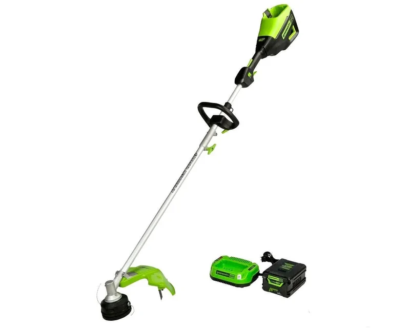 60V 16" Cordless Battery String Trimmer (Attachment Capable) and 8" Edger Attachment Combo Kit: 4.0 Ah Battery and Charger