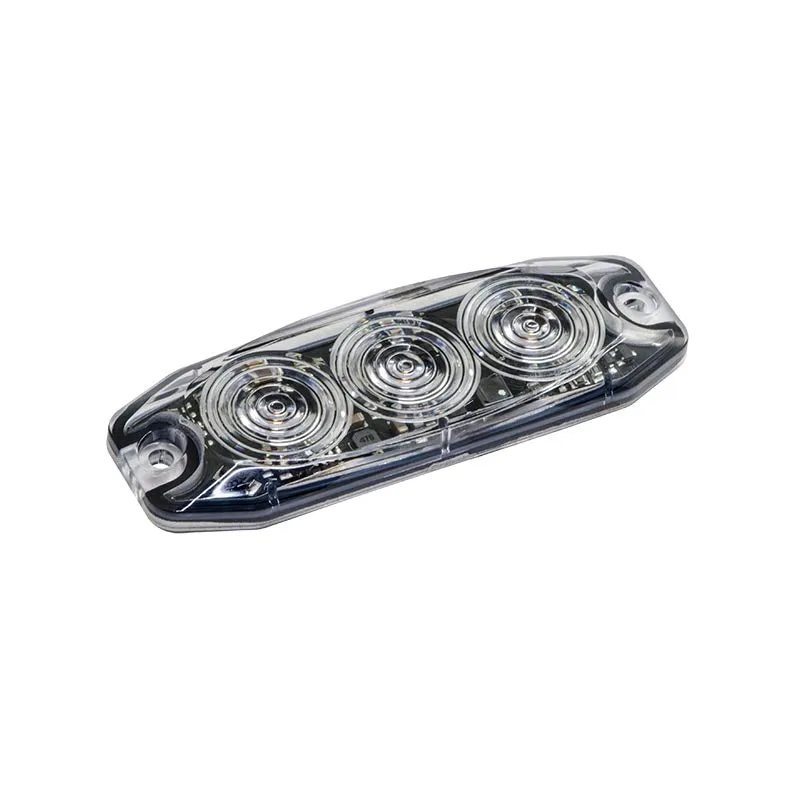 LED-Warnblinklicht mit niedrigem Profil / Rot, Gelb, Blau und Weiß