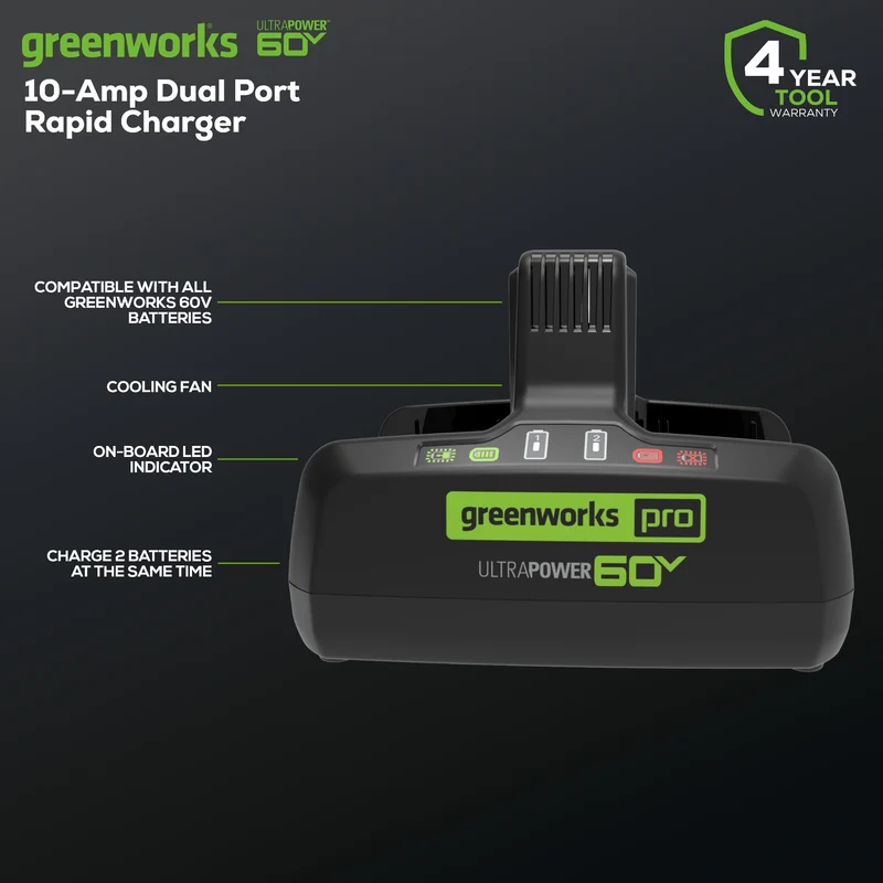 60V 10A UltraPower Dual-Port Battery Charger