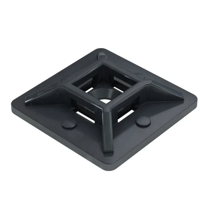 Kabelbinder-Klebebasis - Akzeptiert 4.8-mm-Kabelbinder - Packung mit 100 Stück