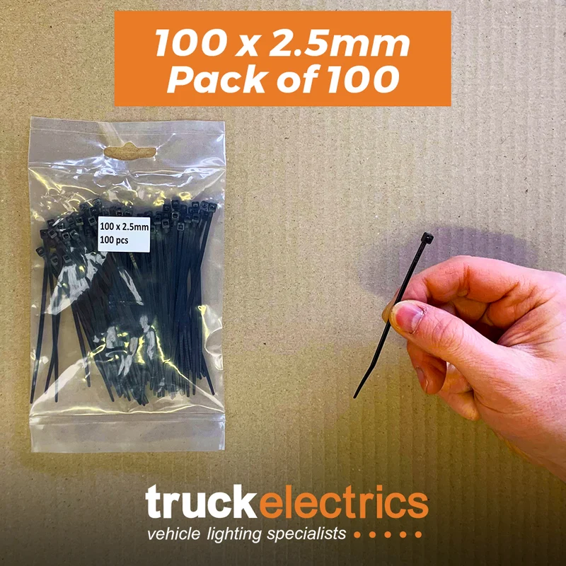 Kabelbinder 100 x 2.5 mm / Packung mit 100 Stück