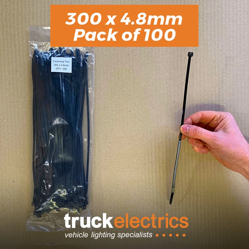 Kabelbinder 300 x 4.8 mm / Packung mit 100 Stück